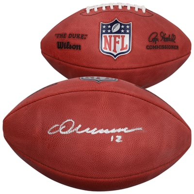 Chris Olave New Orleans Saints Autographed Fanatics Authentic Duke Full Color Football