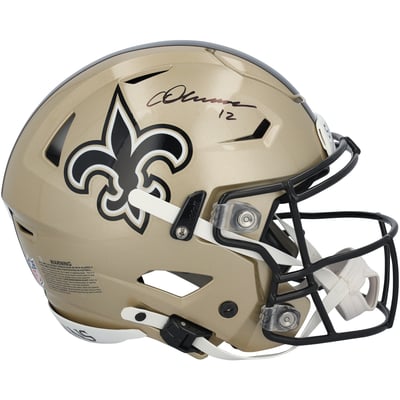 Chris Olave New Orleans Saints Autographed Fanatics Authentic Riddell 2025 Alternate Speed Flex Authentic Helmet 