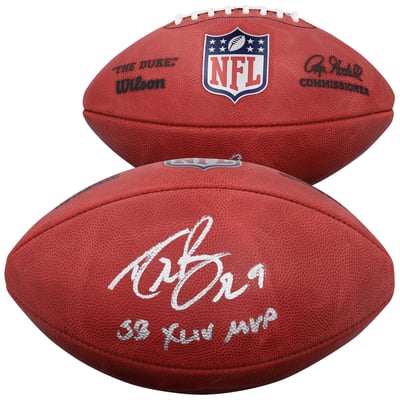 Drew Brees New Orleans Saints Autographed Fanatics Authentic Wilson Duke Full Color Football with "SB XLIV MVP" Inscription