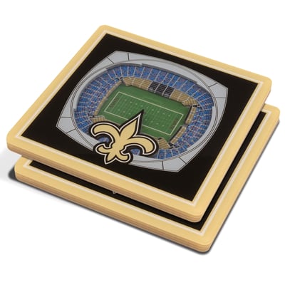 New Orleans Saints Fanpoint 3D StadiumView Coasters