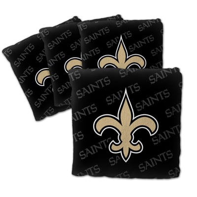 New Orleans Saints Fanpoint Four-Piece Cornhole Bag Set