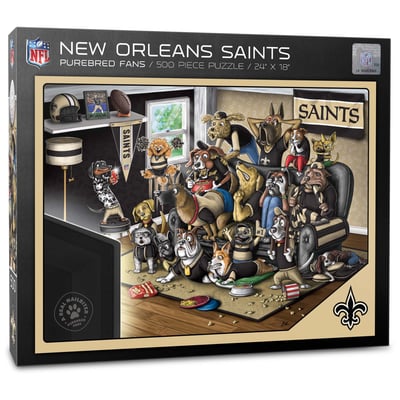 New Orleans Saints Fanpoint Purebred Fans 18'' x 24'' A Real Nailbiter 500-Piece Puzzle
