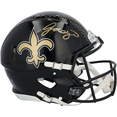 Jordyn Tyson New Orleans Saints Autographed Fanatics Authentic Riddell 2022 Alternate Speed Authentic Helmet 