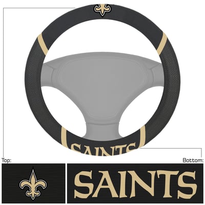 New Orleans Saints Logo Brands Steering Wheel Cover