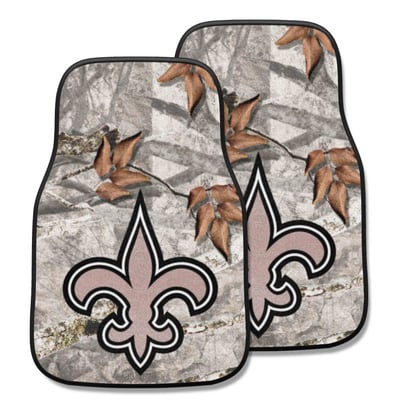 New Orleans Saints Logo Brands Two-Piece Carpet Car Mat Set