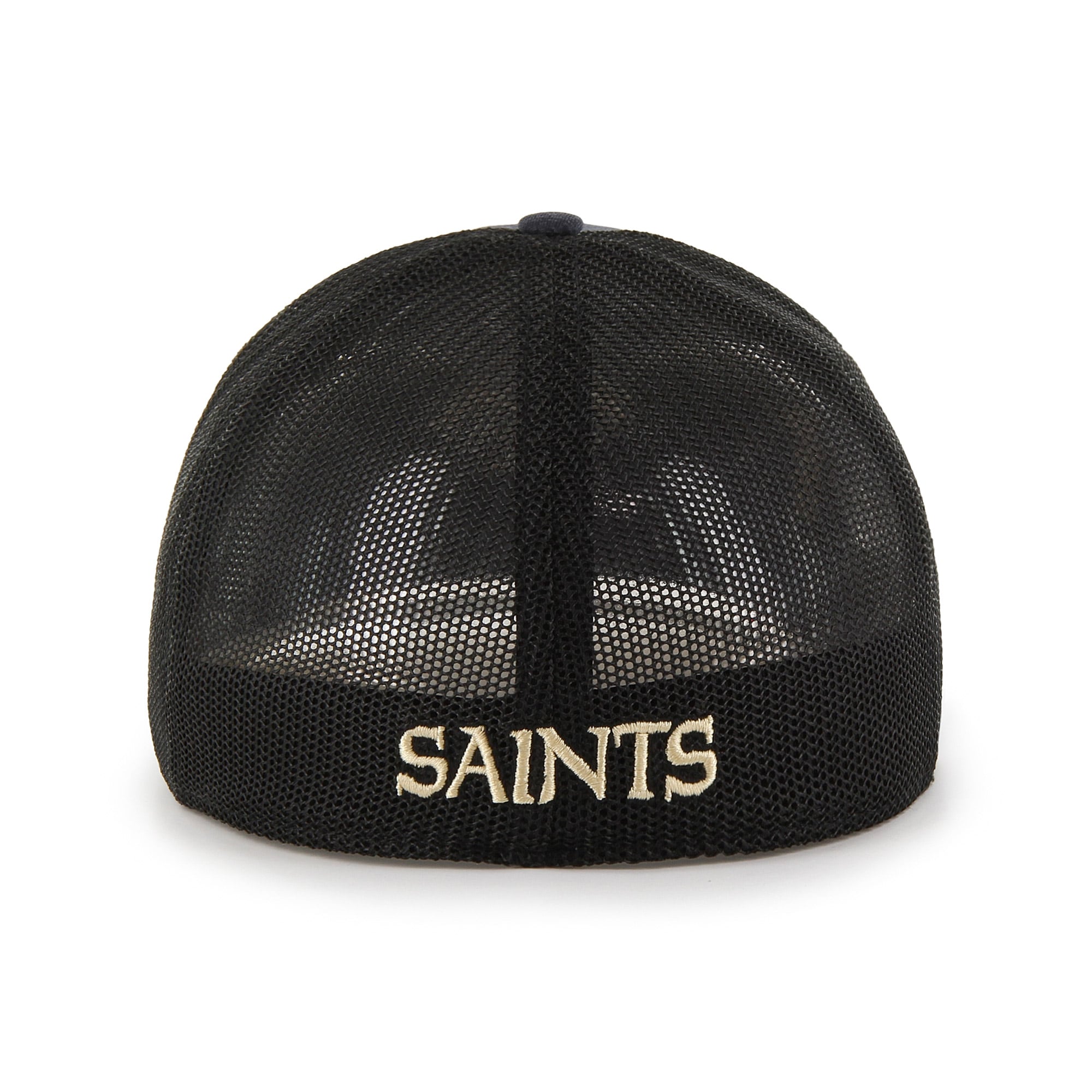Men's '47 Black New Orleans Saints Pixelation Trophy Flex Hat