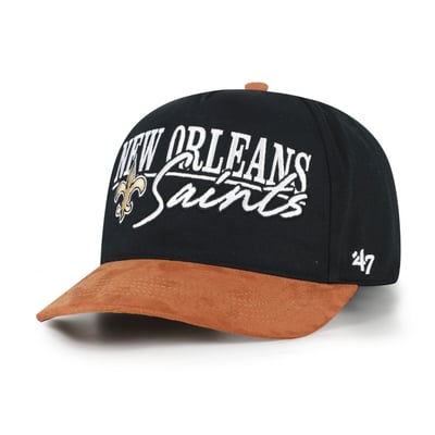 New Orleans Saints '47 Scribe Line Hitch Adjustable Hat - Black/Brown