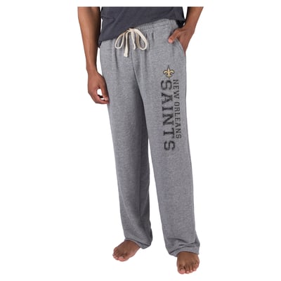  New Orleans Saints Concepts Sport Mainstream French Terry Tri-Blend Sweatpants - Gray