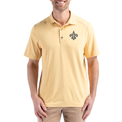 New Orleans Saints Cutter & Buck Forge Eco Stretch Recycled Polo - Gold