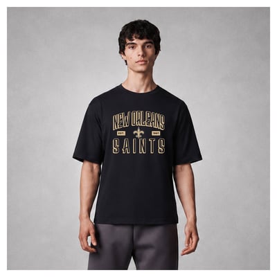 New Orleans Saints Levelwear Luxe Moment Stronghold Knit T-Shirt - Black