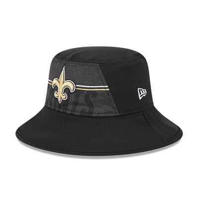  New Orleans Saints New Era 2023 NFL Training Camp Stretch Bucket Hat - Black