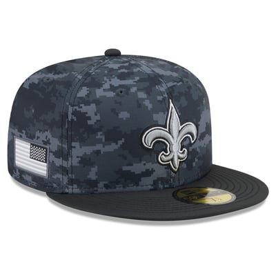 New Orleans Saints New Era 2026 Salute To Service 59FIFTY Fitted Hat - Black