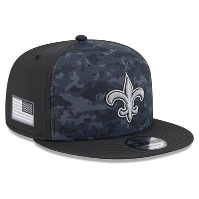 New Orleans Saints New Era 2026 Salute To Service 9FIFTY Snapback Hat - Black