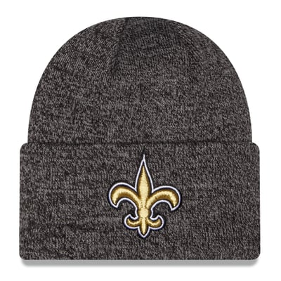 New Orleans Saints New Era Marled Cuffed Knit Hat - Black
