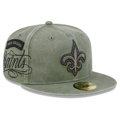 New Orleans Saints New Era x BJ Betts 2026 Salute To Service 59FIFTY Fitted Hat - Olive