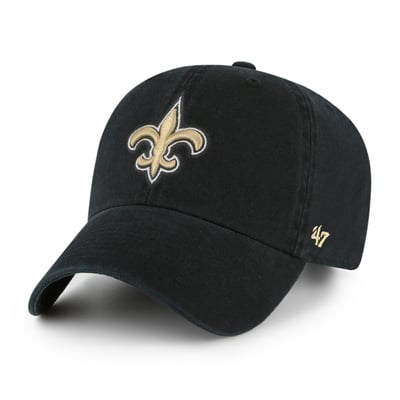 New Orleans Saints '47 Brand Cleanup Adjustable Hat - Black