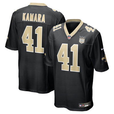 Alvin Kamara New Orleans Saints Nike Team 60th Season Game Jersey - Black
