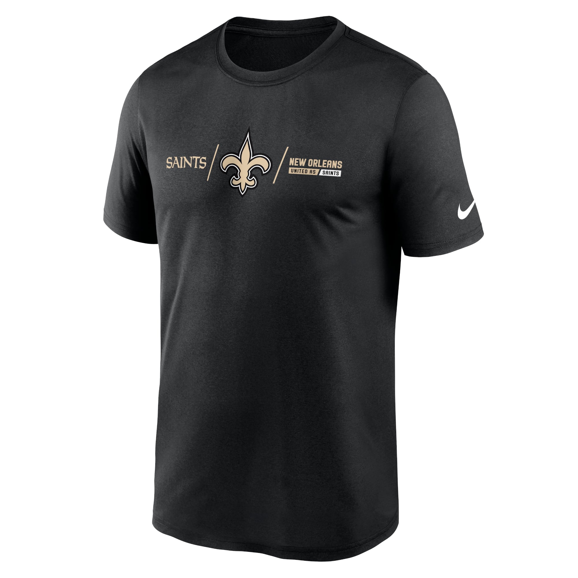 Men's New Orleans Saints Nike Black Horizontal Lockup Legend
