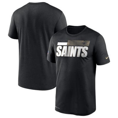 New Orleans Saints Nike Sideline Impact Legend Performance T-Shirt - Black