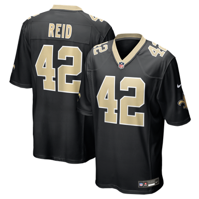 Mike Reid New Orleans Saints Nike Team Game Jersey - Black