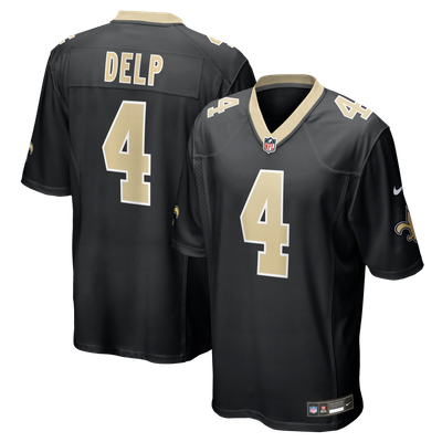 Oscar Delp New Orleans Saints Nike Team Game Jersey - Black