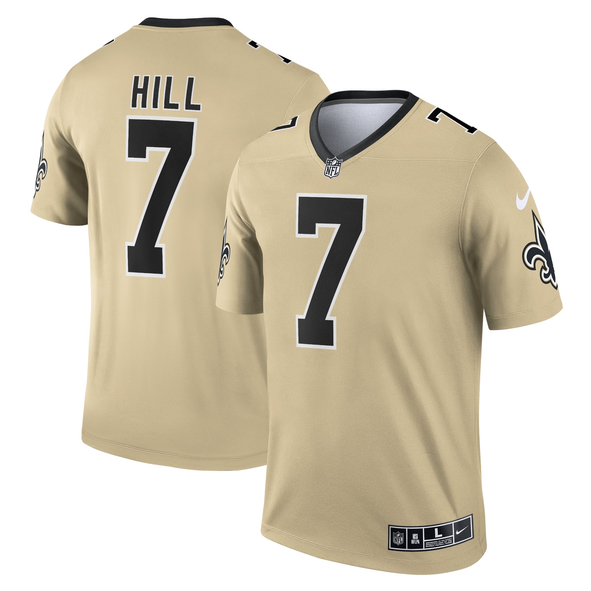 Men's New Orleans Saints Taysom Hill Nike Gold Inverted Legend