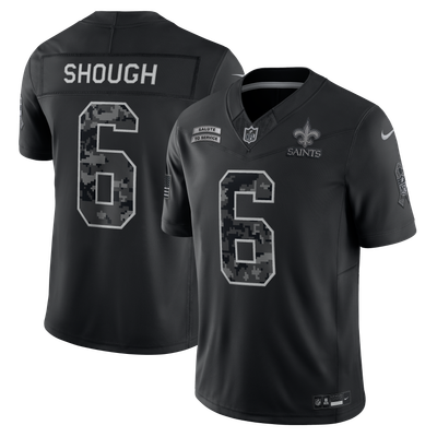 Tyler Shough New Orleans Saints Nike 2026 Salute to Service Stitched Limited Jersey - Black
