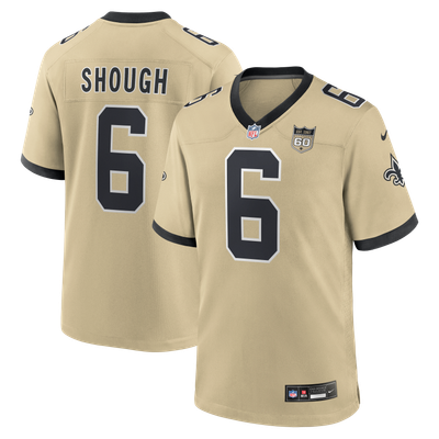 Tyler Shough New Orleans Saints Nike Alternate 60th Season Game Jersey - Gold
