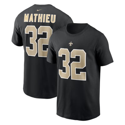 Tyrann Mathieu New Orleans Saints Nike Name & Number T-Shirt - Black