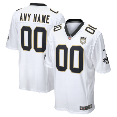 New Orleans Saints Nike 60th Season Custom Game Jersey - White