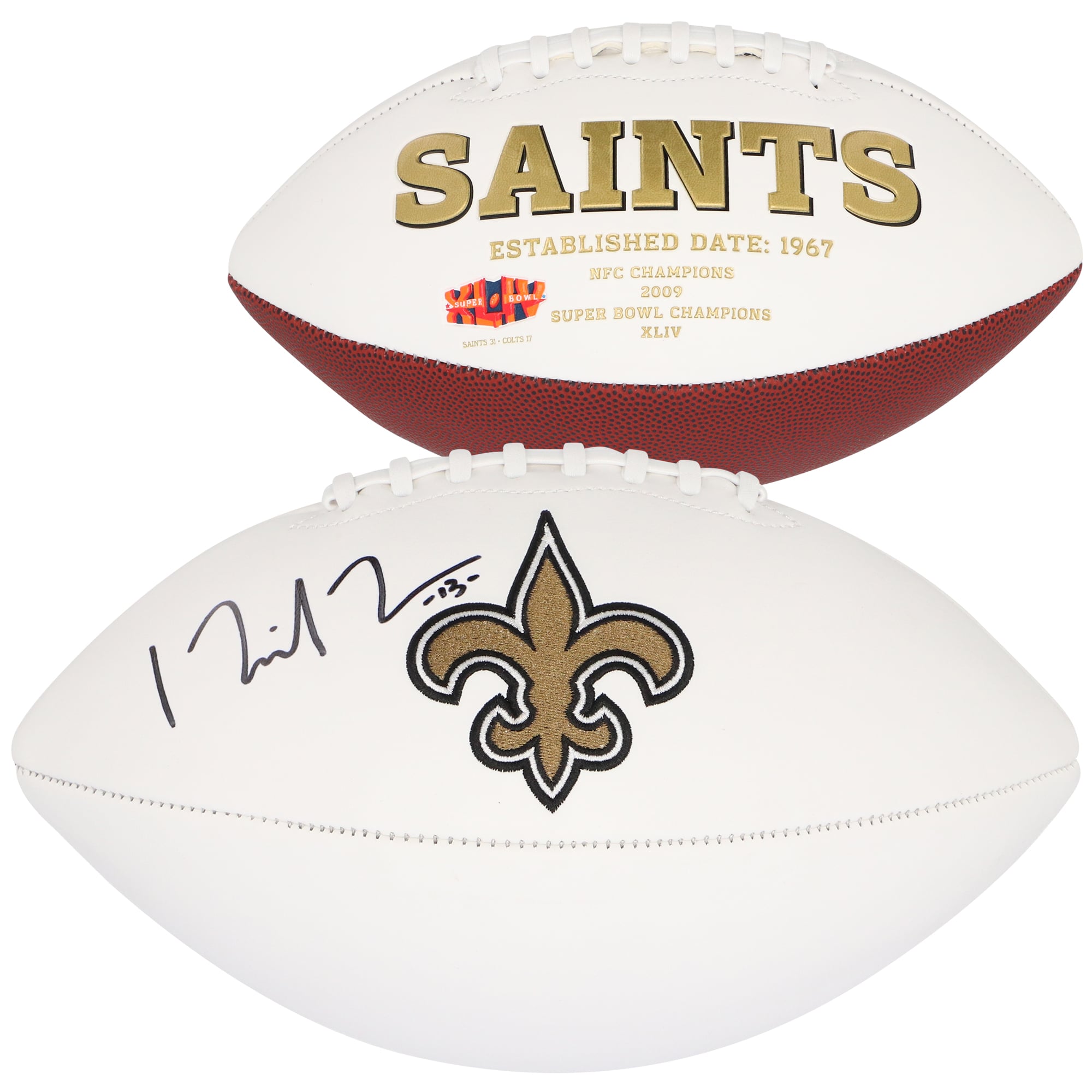 Michael Thomas New Orleans Saints Autographed White Panel Logo