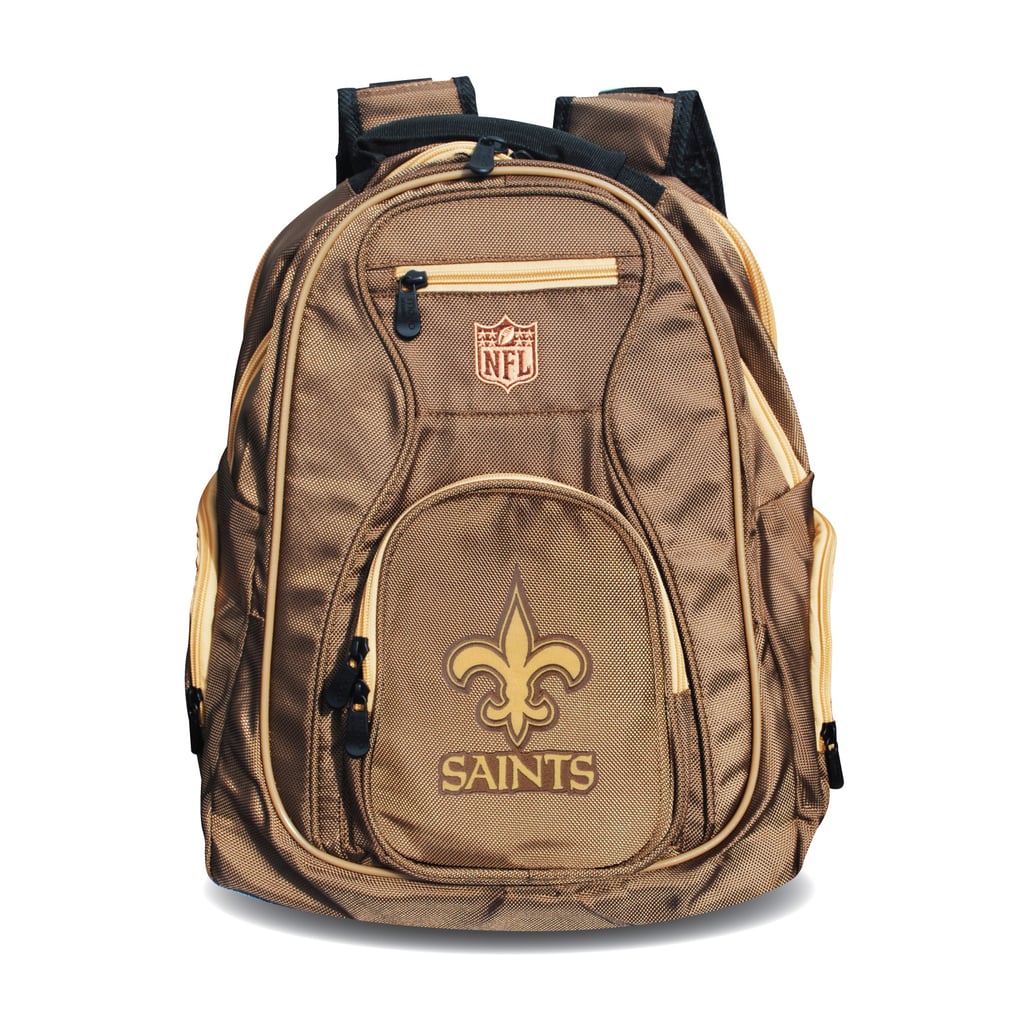New Orleans Saints MOJO 19" Premium Laptop Backpack - Tan