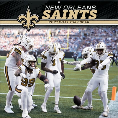 New Orleans Saints 2027 12” x 12” Team Wall Calendar
