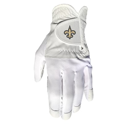 New Orleans Saints Cool Mesh Cabretta Leather Golf Glove