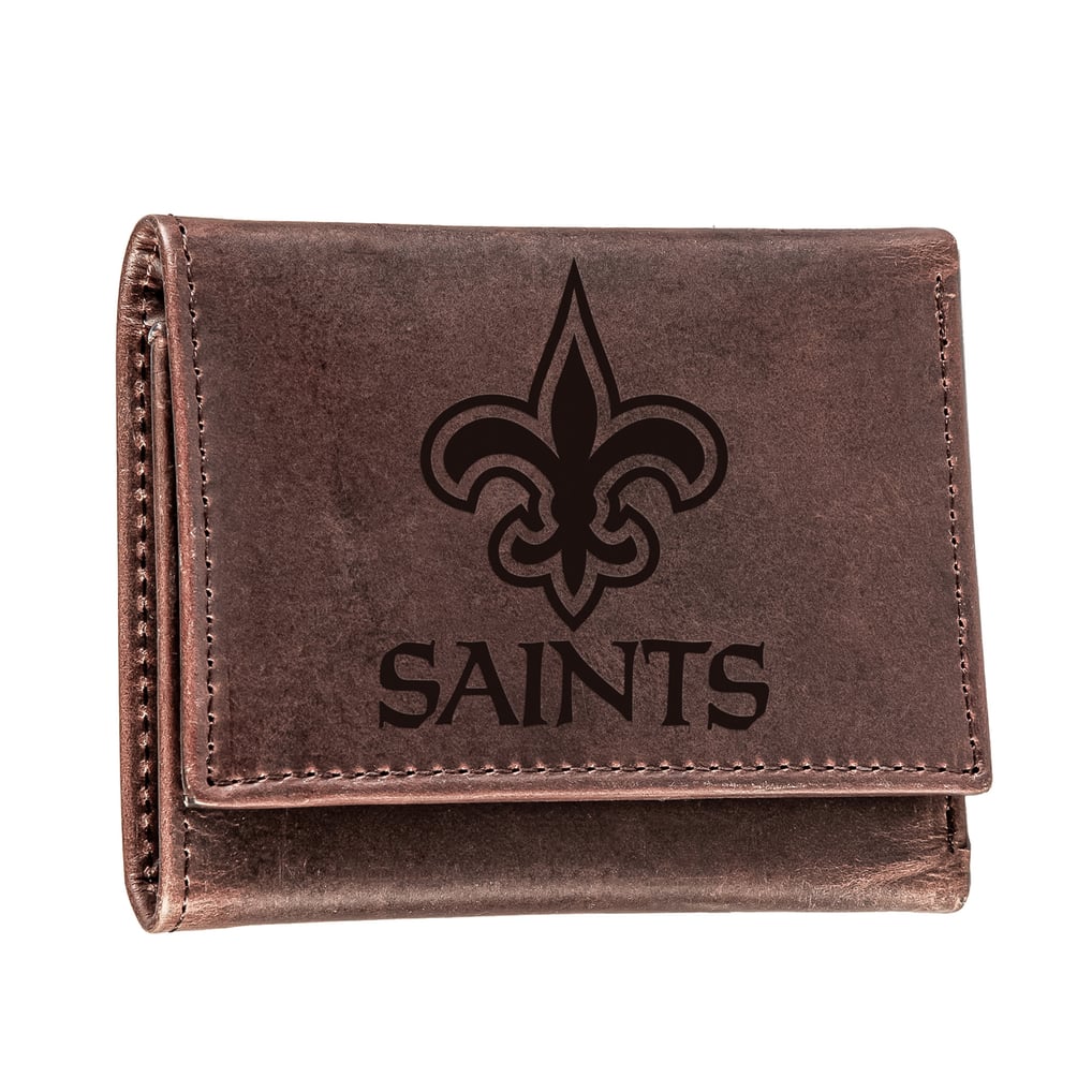 New Orleans Saints Leather Team Tri-Fold Wallet