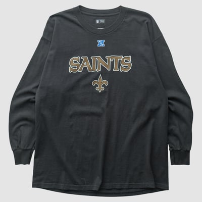 New Orleans Saints NFL 2010s Long Sleeve T-shirt - Black - XL by Fanatics Real Vintage