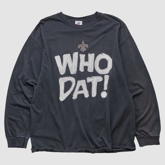 New Orleans Saints NFL 2010s Long Sleeve T-shirt - Black - XL by Fanatics Real Vintage