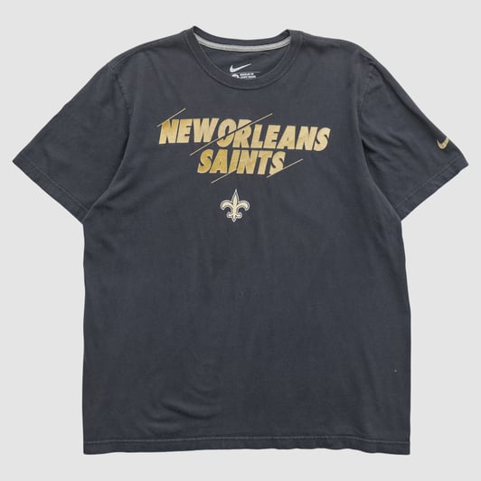 New Orleans Saints Nike 2010s T-shirt - Black - XL by Fanatics Real Vintage