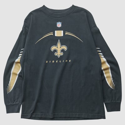 New Orleans Saints Reebok 2000s Long Sleeve T-shirt - Black - M by Fanatics Real Vintage