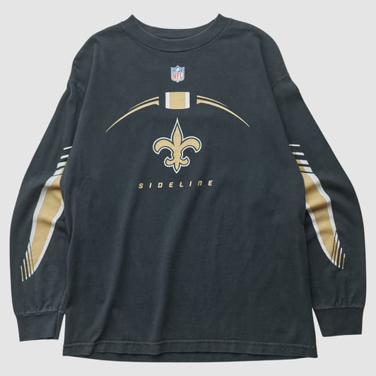 New Orleans Saints Reebok 2000s Long Sleeve T-shirt - Black - M by Fanatics Real Vintage
