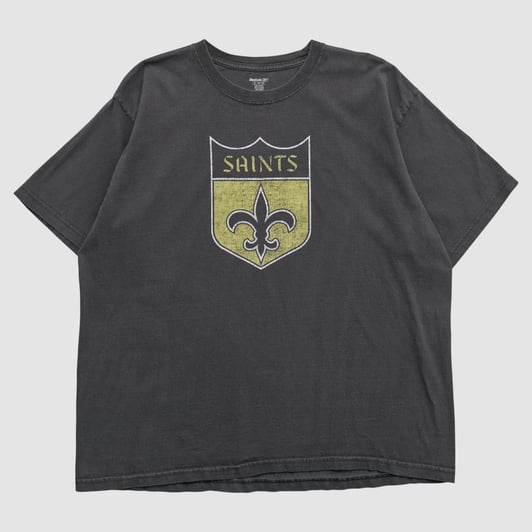 New Orleans Saints Reebok 2000s T-shirt - Charcoal - XL by Fanatics Real Vintage
