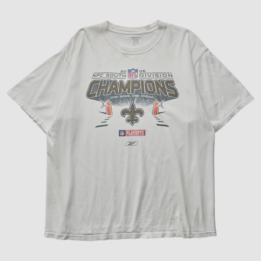 New Orleans Saints Reebok 2006 T-shirt - White - 2XL by Fanatics Real Vintage