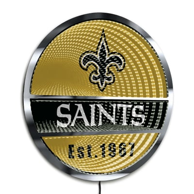 New Orleans Saints Three-Cell Circular Infinity Light
