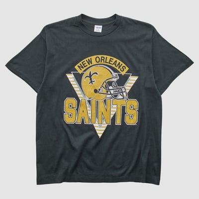 New Orleans Saints Trench 90s T-shirt - Black - 3XL by Fanatics Real Vintage