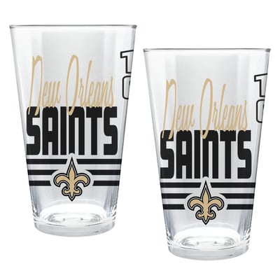 New Orleans Saints Two-Piece 16oz. Heritage Pint Glass Set