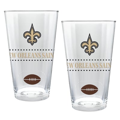New Orleans Saints Two-Piece 16oz. Stadium Pint Glass Set