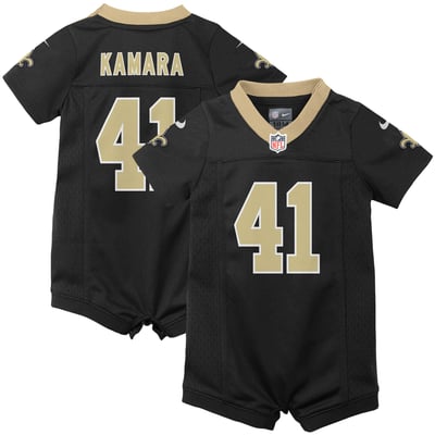 Alvin Kamara New Orleans Saints Nike Newborn Romper Game Jersey - Black