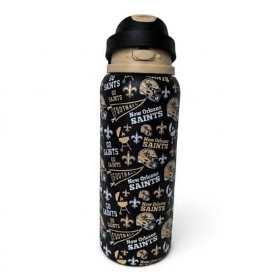 New Orleans Saints Pegasus 32oz. Game Day Pennant Stainless Steel ProPress Water Bottle