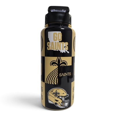 New Orleans Saints Pegasus 32oz Stainless Steel ProPress Water Bottle