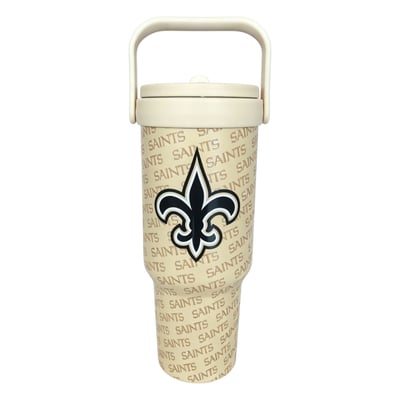 New Orleans Saints Pegasus 40oz. 5-D Logo Wordmark Stainless Steel ProCarry Tumbler